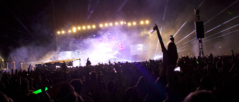 Swedish House Mafia under en konsert i Italien. Foto: Dan Krauss/Scanpix